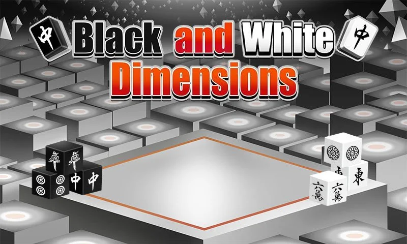 Black White Dimensions JuegosMahjong.com
